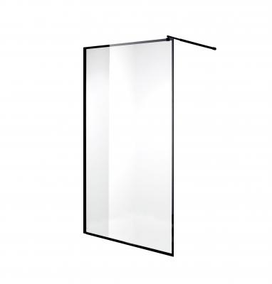 Душевая перегородка Niagara Nova NG-687-12 BLACK (120x195), прозрачное стекло